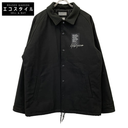 Yohji Yamamoto POUR HOMME ヨウジヤマモトプールオム ×ﾆｭｰｴﾗ 22AW ﾌﾞﾗｯｸ HE-Y90-513 W COACH JKT ﾀﾞﾌﾞﾙｺｰﾁｼﾞｬｹｯﾄ ジャケット XL