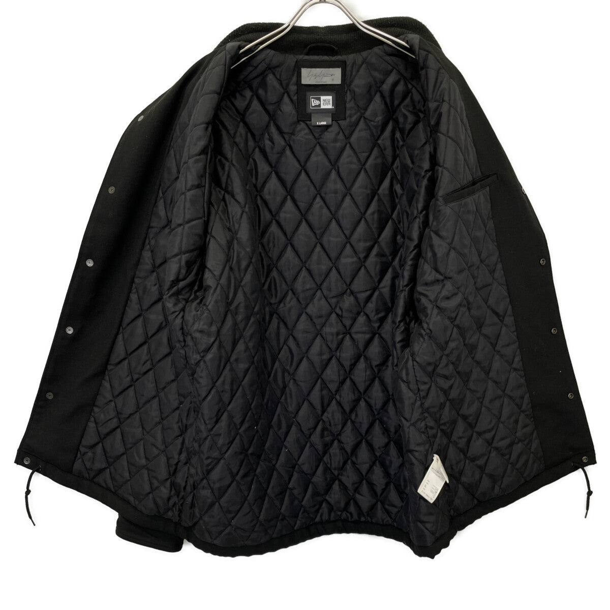 Yohji Yamamoto POUR HOMME ヨウジヤマモトプールオム ×ﾆｭｰｴﾗ 22AW ﾌﾞﾗｯｸ HE-Y90-513 W COACH JKT ﾀﾞﾌﾞﾙｺｰﾁｼﾞｬｹｯﾄ ジャケット XL