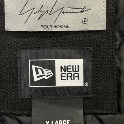 Yohji Yamamoto POUR HOMME ヨウジヤマモトプールオム ×ﾆｭｰｴﾗ 22AW ﾌﾞﾗｯｸ HE-Y90-513 W COACH JKT ﾀﾞﾌﾞﾙｺｰﾁｼﾞｬｹｯﾄ ジャケット XL