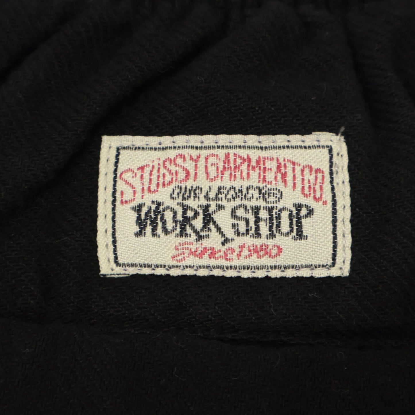 STUSSY ステューシー ×OURLEGACY ﾌﾞﾗｯｸ WS2254LO ﾗｸﾞﾅｼｮｰﾂ ボトムス XL
