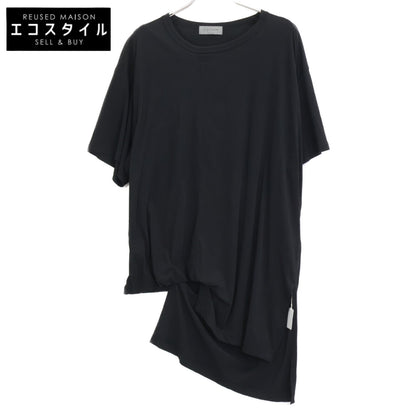 Yohji Yamamoto POUR HOMME ヨウジヤマモトプールオム ﾌﾞﾗｯｸ HPｰT04-071 DIORAMA JERSEY ASYMMETRY HEM SHORT SLEEVE T トップス 3