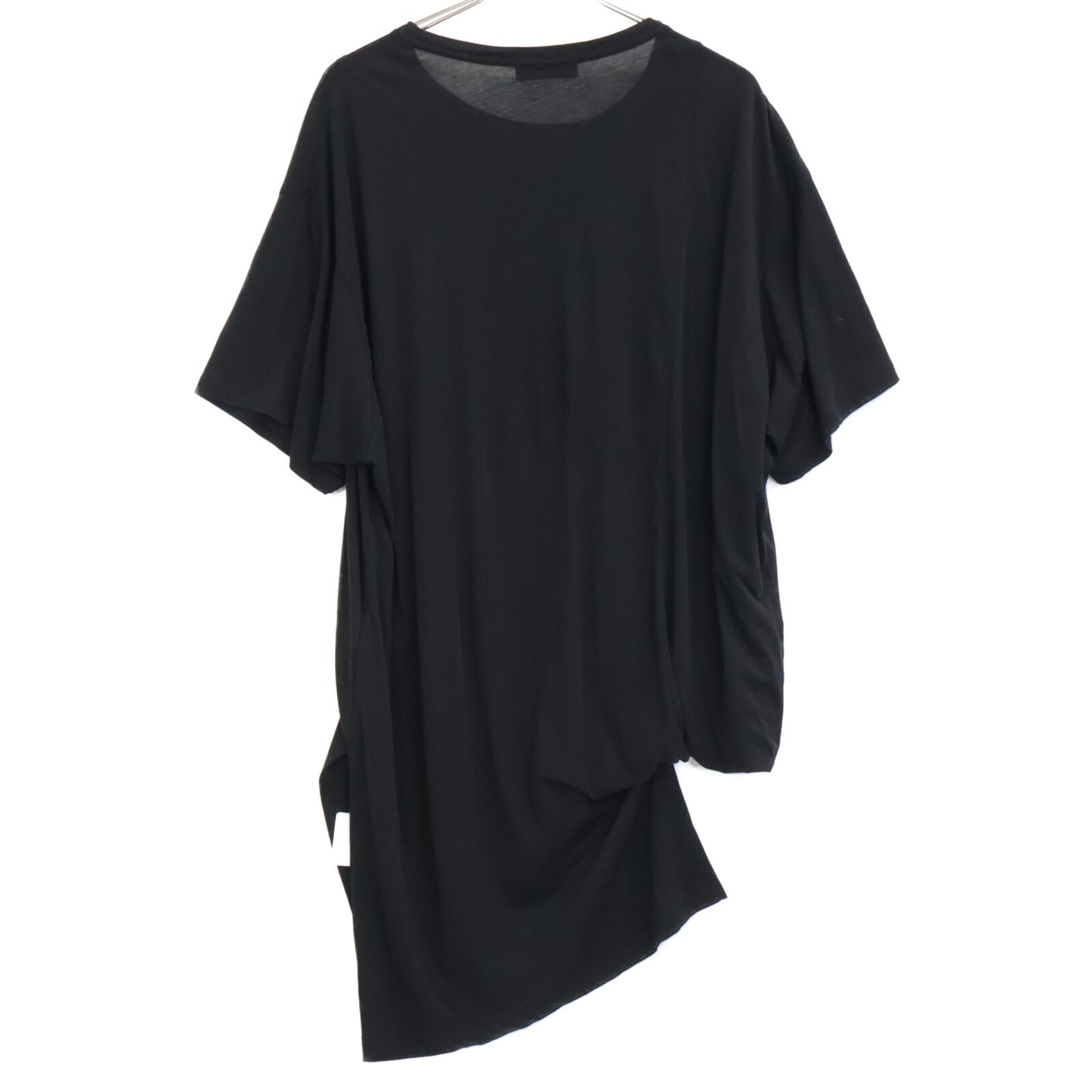 Yohji Yamamoto POUR HOMME ヨウジヤマモトプールオム ﾌﾞﾗｯｸ HPｰT04-071 DIORAMA JERSEY ASYMMETRY HEM SHORT SLEEVE T トップス 3