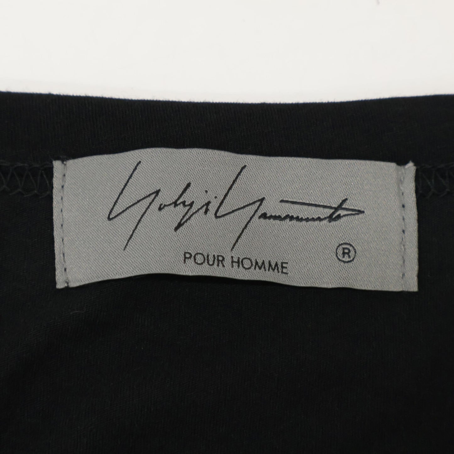 Yohji Yamamoto POUR HOMME ヨウジヤマモトプールオム ﾌﾞﾗｯｸ HPｰT04-071 DIORAMA JERSEY ASYMMETRY HEM SHORT SLEEVE T トップス 3