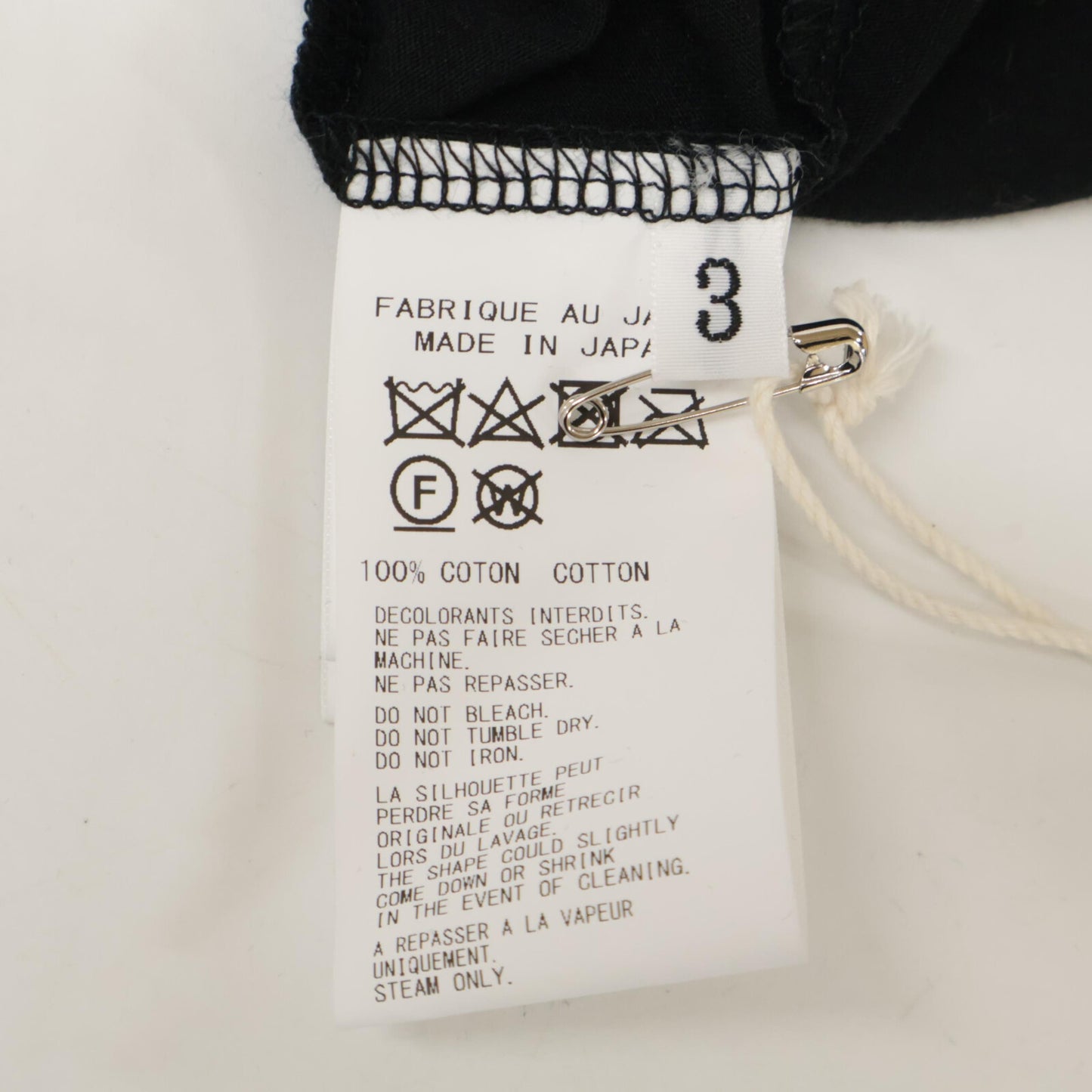 Yohji Yamamoto POUR HOMME ヨウジヤマモトプールオム ﾌﾞﾗｯｸ HPｰT04-071 DIORAMA JERSEY ASYMMETRY HEM SHORT SLEEVE T トップス 3