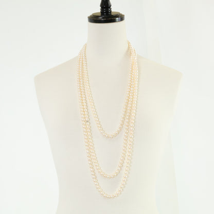 TIFFANY&Co. ティファニー 美品 925 330P 7mmパール ロング ネックレス