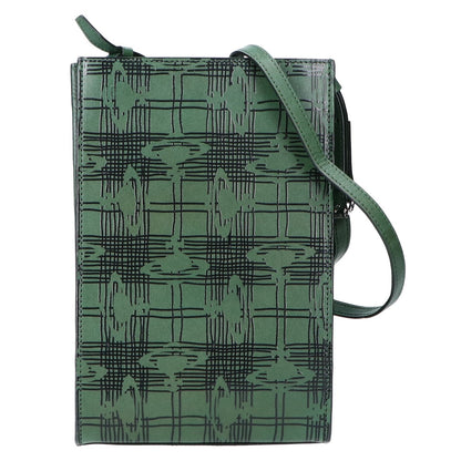 Vivienne Westwood ヴィヴィアンウエストウッド ACCESSORIESアクセサリー【美品】229977 VWK745 メッシーORBタータン ショルダーポーチ/ ショルダーバッグ