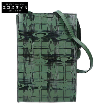 Vivienne Westwood ヴィヴィアンウエストウッド ACCESSORIESアクセサリー【美品】229977 VWK745 メッシーORBタータン ショルダーポーチ/ ショルダーバッグ