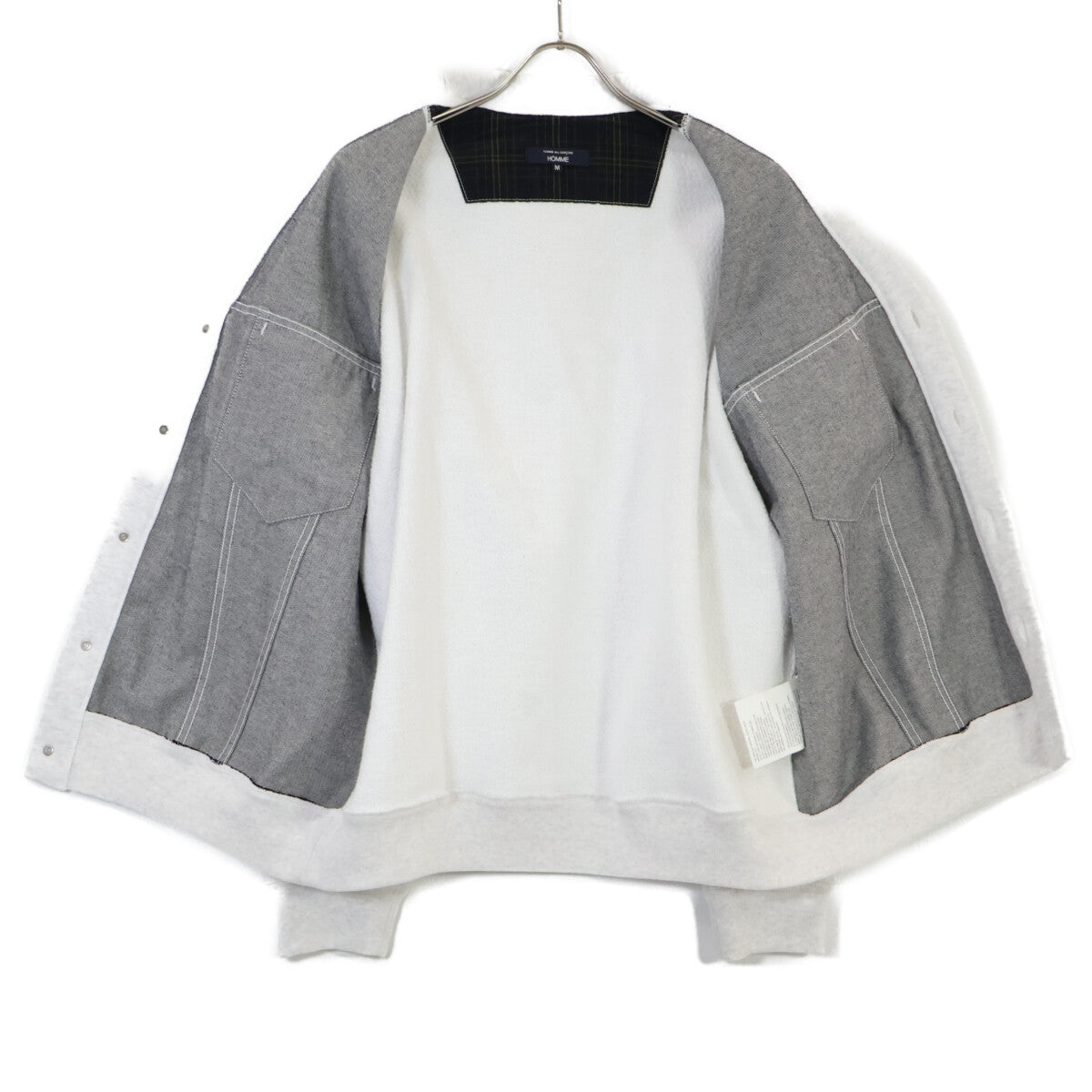 COMMEdesGARCONS HOMME コムデギャルソンオム 25SS HO-T007 綿反応ﾃﾞﾆﾑ トップス M