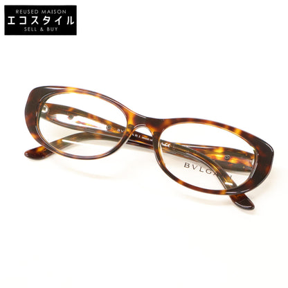 BVLGARI ブルガリ 【美品】4057-B-A 851 デモレンズ ソフトフォックスシェイプ メガネフレーム 眼鏡 52□17 135