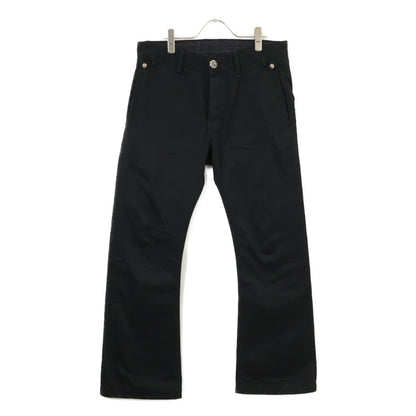 Chrome Hearts クロムハーツ 国内正規 401206441 A94 BOOTLEG CHINO レザー切替 クロスボール ホースシューボタンフライ チノパンツ ボトムス 32