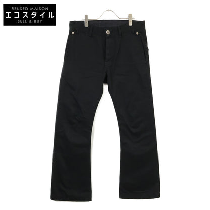 Chrome Hearts クロムハーツ 国内正規 401206441 A94 BOOTLEG CHINO レザー切替 クロスボール ホースシューボタンフライ チノパンツ ボトムス 32