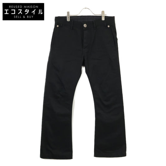 Chrome Hearts クロムハーツ 国内正規 401206441 A94 BOOTLEG CHINO レザー切替 クロスボール ホースシューボタンフライ チノパンツ ボトムス 32
