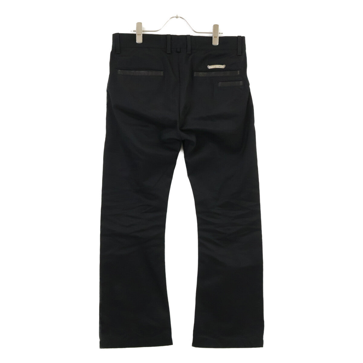 Chrome Hearts クロムハーツ 国内正規 401206441 A94 BOOTLEG CHINO レザー切替 クロスボール ホースシューボタンフライ チノパンツ ボトムス 32