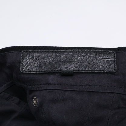 Chrome Hearts クロムハーツ 国内正規 401206441 A94 BOOTLEG CHINO レザー切替 クロスボール ホースシューボタンフライ チノパンツ ボトムス 32