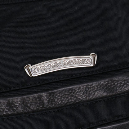 Chrome Hearts クロムハーツ 国内正規 401206441 A94 BOOTLEG CHINO レザー切替 クロスボール ホースシューボタンフライ チノパンツ ボトムス 32