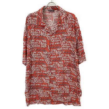 BALENCIAGA バレンシアガ 571440 ﾚｯﾄﾞ 18SS Love Short Sleeves Shirt トップス 36