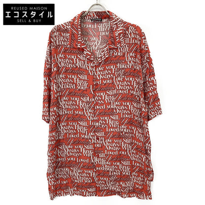 BALENCIAGA バレンシアガ 571440 ﾚｯﾄﾞ 18SS Love Short Sleeves Shirt トップス 36