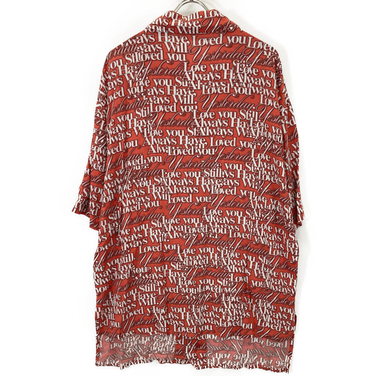 BALENCIAGA バレンシアガ 571440 ﾚｯﾄﾞ 18SS Love Short Sleeves Shirt トップス 36