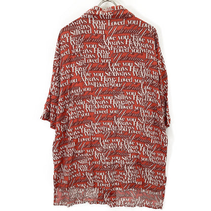 BALENCIAGA バレンシアガ 571440 ﾚｯﾄﾞ 18SS Love Short Sleeves Shirt トップス 36