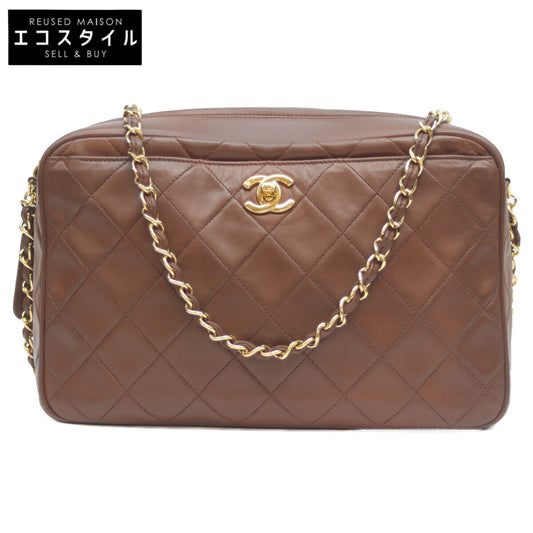 CHANEL シャネル 3番 ﾗﾑ G金具 ﾌﾞﾗｳﾝ ﾏﾄﾗｯｾ ﾛｺﾞﾌｧｽﾅｰ ﾁｪｰﾝｼｮﾙﾀﾞｰﾊﾞｯｸﾞ ショルダーバッグ