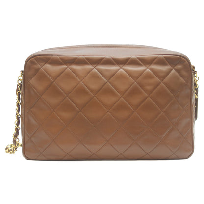 CHANEL シャネル 3番 ﾗﾑ G金具 ﾌﾞﾗｳﾝ ﾏﾄﾗｯｾ ﾛｺﾞﾌｧｽﾅｰ ﾁｪｰﾝｼｮﾙﾀﾞｰﾊﾞｯｸﾞ ショルダーバッグ