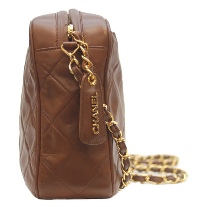 CHANEL シャネル 3番 ﾗﾑ G金具 ﾌﾞﾗｳﾝ ﾏﾄﾗｯｾ ﾛｺﾞﾌｧｽﾅｰ ﾁｪｰﾝｼｮﾙﾀﾞｰﾊﾞｯｸﾞ ショルダーバッグ