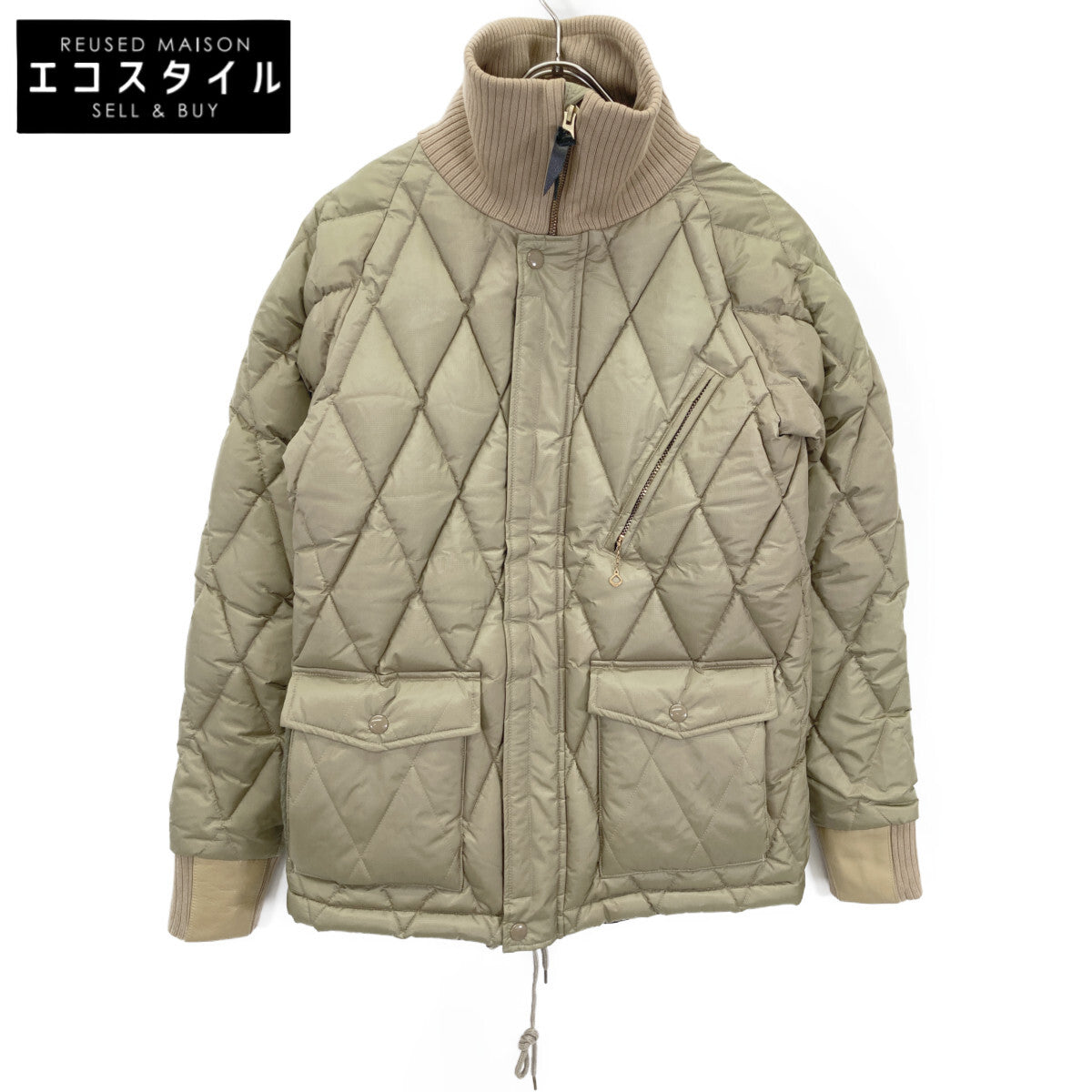 WESTRIDE ウエストライド ｶｰｷ HJ-02 HJV-02 ｷﾙﾃｨﾝｸﾞ ﾚｰｼﾝｸﾞﾀﾞｳﾝｼﾞｬｹｯﾄ ジャケット S