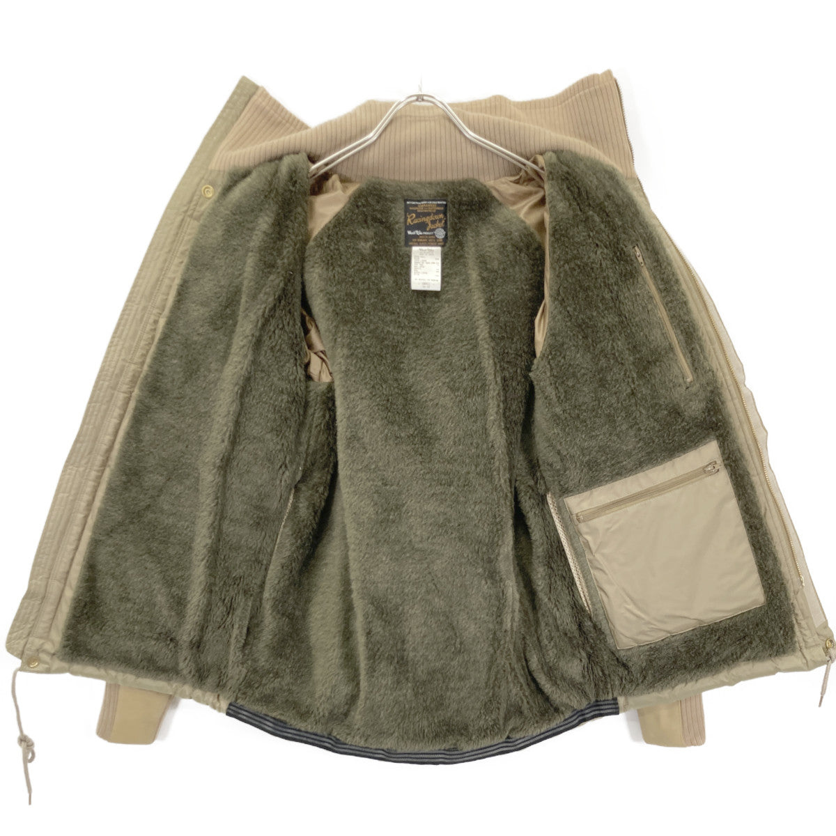 WESTRIDE ウエストライド ｶｰｷ HJ-02 HJV-02 ｷﾙﾃｨﾝｸﾞ ﾚｰｼﾝｸﾞﾀﾞｳﾝｼﾞｬｹｯﾄ ジャケット S