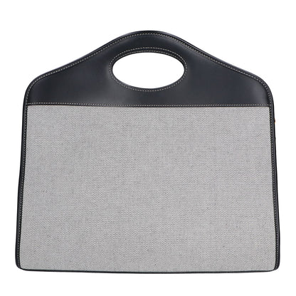 BURBERRY バーバリー 美品 8036785 ミディアム ポケットトートバッグ 2way ショルダーバッグ