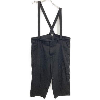 Yohji Yamamoto POUR HOMME ヨウジヤマモトプールオム 22AW ﾌﾞﾗｯｸ HE-P43-004 脇あきﾍﾞﾙﾄ付ｶﾊﾞｰP ﾊﾟﾝﾂ ボトムス 2