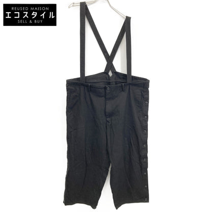 Yohji Yamamoto POUR HOMME ヨウジヤマモトプールオム 22AW ﾌﾞﾗｯｸ HE-P43-004 脇あきﾍﾞﾙﾄ付ｶﾊﾞｰP ﾊﾟﾝﾂ ボトムス 2