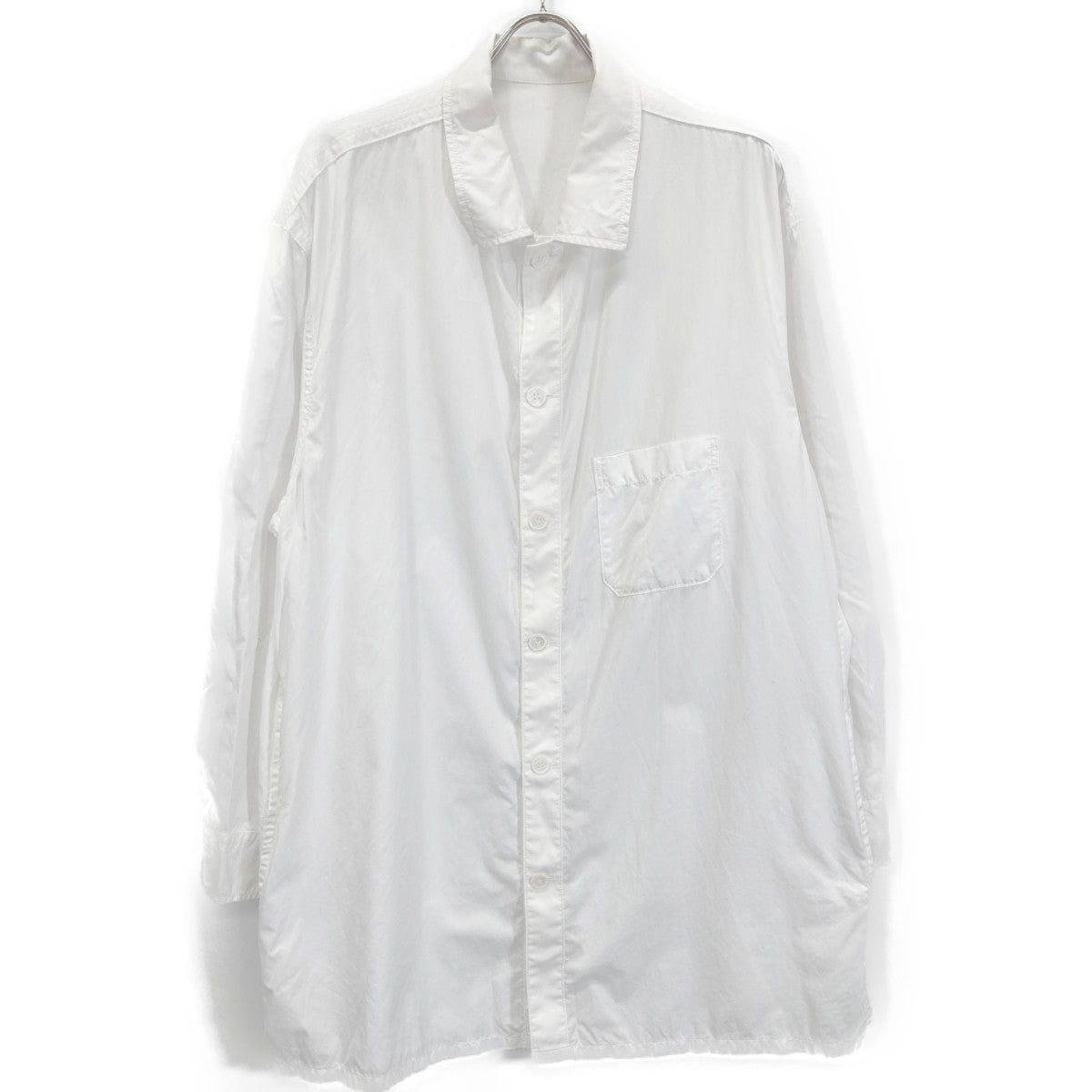 Yohji Yamamoto POUR HOMME ヨウジヤマモトプールオム 22AW ﾎﾜｲﾄ HE-B02-001 ｻｲﾄﾞﾎﾟｹｯﾄ ｵｰﾊﾞｰｼｬﾂ トップス 3