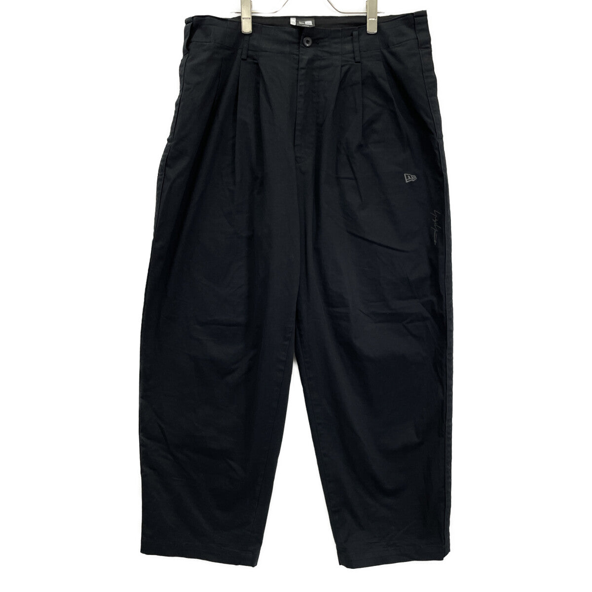 Yohji Yamamoto ヨウジヤマモト ×NEWERA 23AW ﾌﾞﾗｯｸ ｻｲﾄﾞﾃｰﾌﾟﾊﾟﾝﾂ HJ-P99-039-1 ボトムス 3