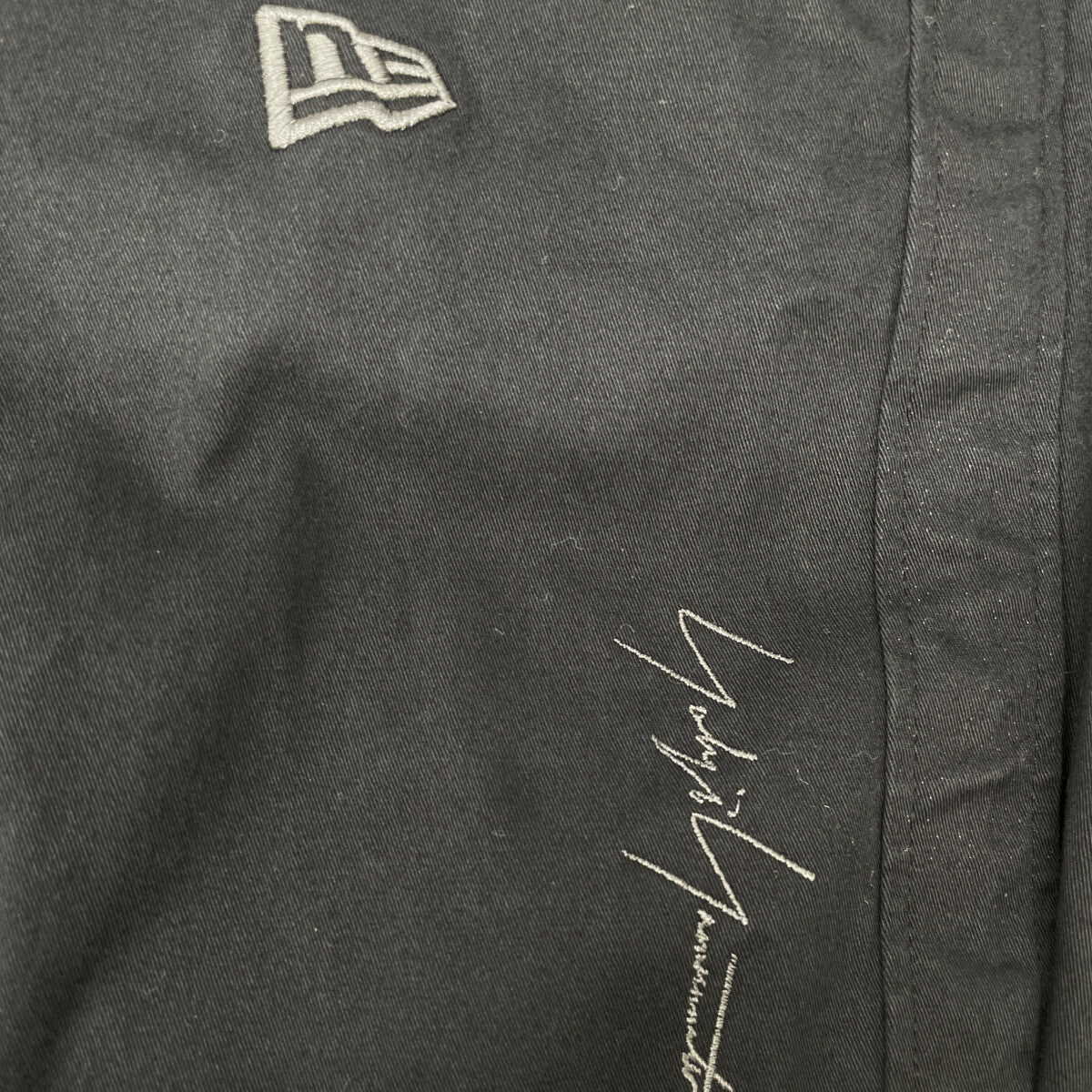 Yohji Yamamoto ヨウジヤマモト ×NEWERA 23AW ﾌﾞﾗｯｸ ｻｲﾄﾞﾃｰﾌﾟﾊﾟﾝﾂ HJ-P99-039-1 ボトムス 3