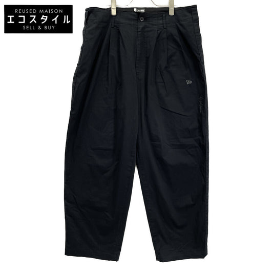 Yohji Yamamoto ヨウジヤマモト ×NEWERA 23AW ﾌﾞﾗｯｸ ｻｲﾄﾞﾃｰﾌﾟﾊﾟﾝﾂ HJ-P99-039-1 ボトムス 3