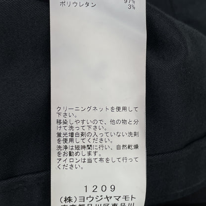 Yohji Yamamoto ヨウジヤマモト ×NEWERA 23AW ﾌﾞﾗｯｸ ｻｲﾄﾞﾃｰﾌﾟﾊﾟﾝﾂ HJ-P99-039-1 ボトムス 3