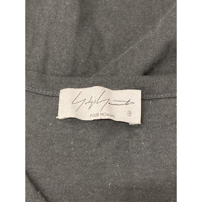 Yohji Yamamoto POUR HOMME ヨウジヤマモトプールオム 【24SS】HS-T73-382 Binding Raglan Asymmetry T-Shirt リネン混 アシメントリー ロングTシャツ/ トップス 3