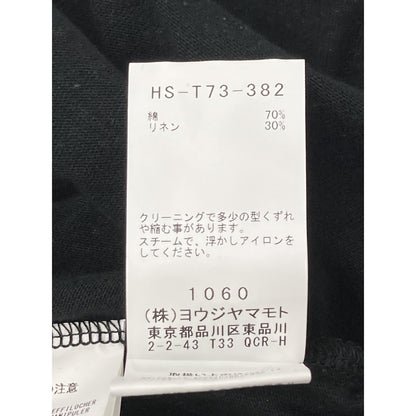 Yohji Yamamoto POUR HOMME ヨウジヤマモトプールオム 【24SS】HS-T73-382 Binding Raglan Asymmetry T-Shirt リネン混 アシメントリー ロングTシャツ/ トップス 3