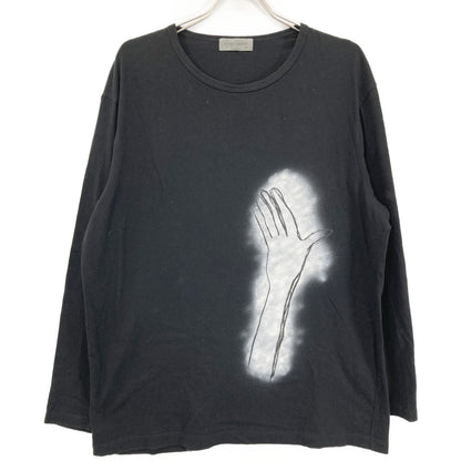 Yohji Yamamoto POUR HOMME ヨウジヤマモトプールオム ﾌﾞﾗｯｸ ﾊﾝﾄﾞﾃﾞｻﾞｲﾝ LONG-SLEEVED T-SHIRT HG-T83-082 トップス 3