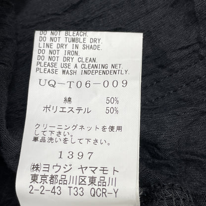 S'YTE サイト 22年 ﾌﾞﾗｯｸ ｼﾜ加工 ﾘﾝｸﾙﾄﾞ ｽﾀﾝﾄﾞｶﾗｰｵｰﾊﾞｰｶｰﾃﾞｨｶﾞﾝ UQ-T06-009 トップス 3