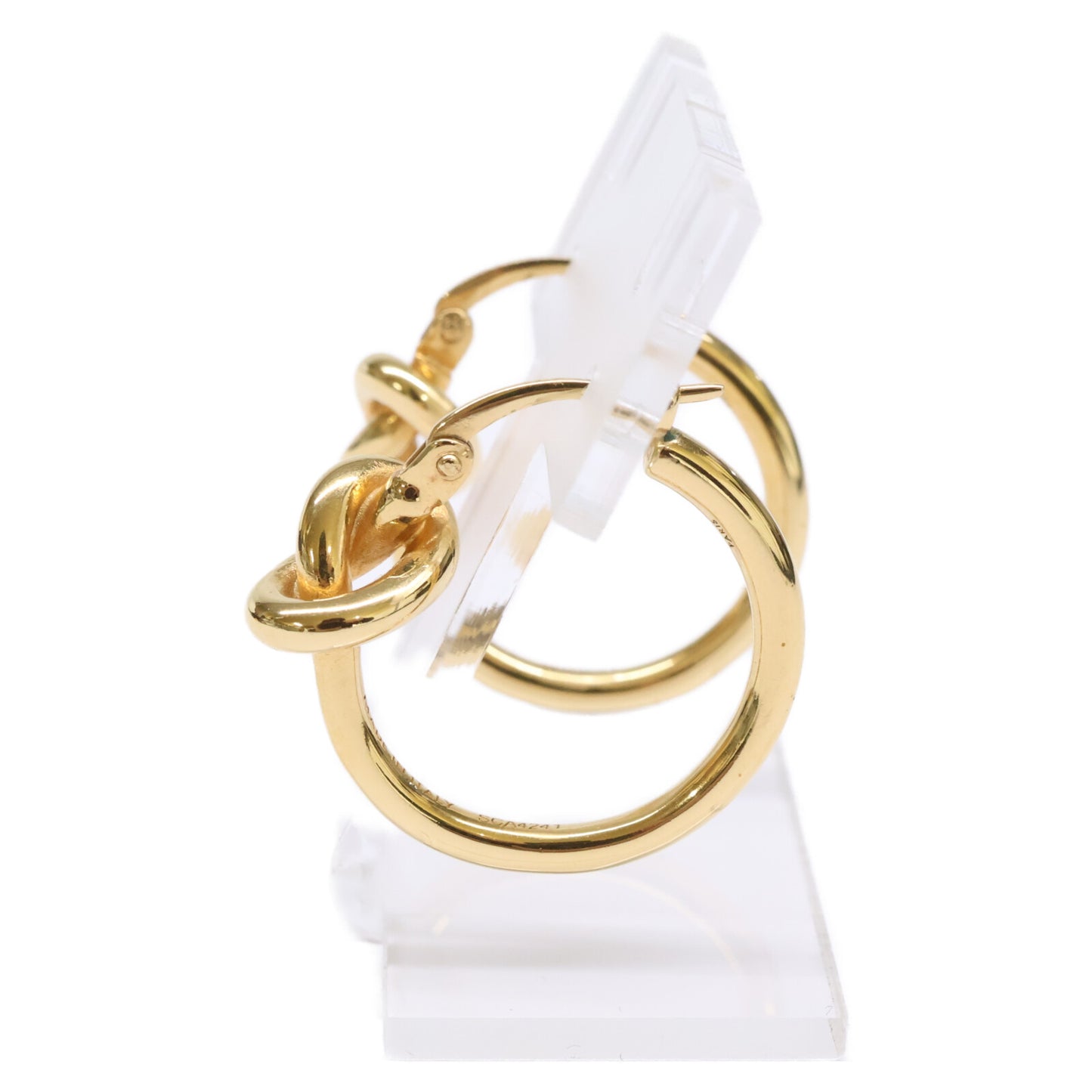 CELINE セリーヌ SCA4241 Knot Small Hoops ノット スモール フープ ピアス