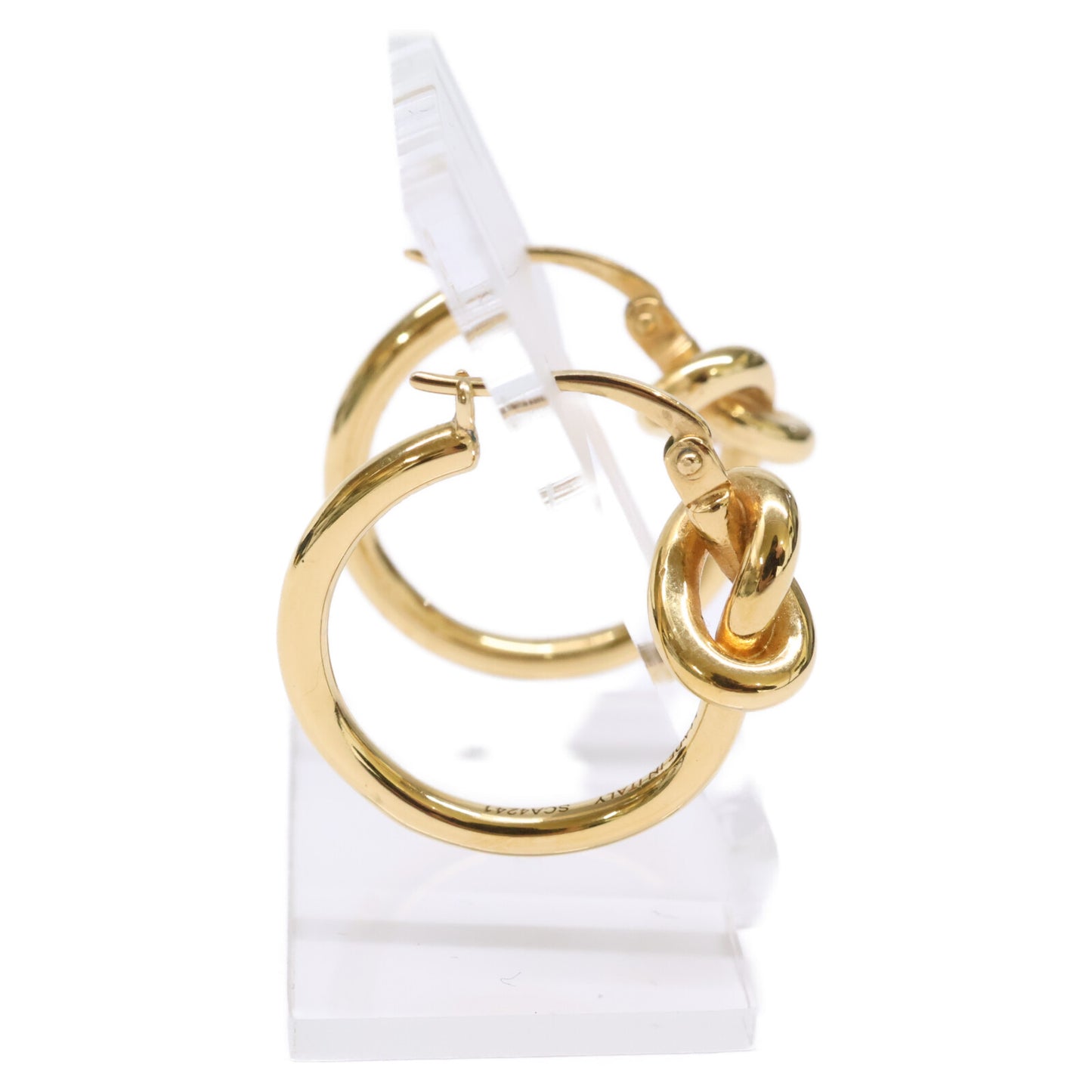 CELINE セリーヌ SCA4241 Knot Small Hoops ノット スモール フープ ピアス