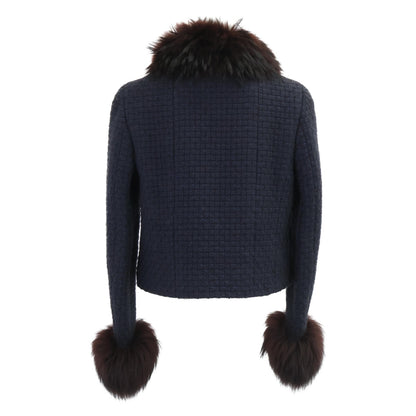 CHANEL シャネル 00A P16217V08854 トリミングフォックスファー ツイード ジャケット＆スカート スーツ セットアップ 40/40