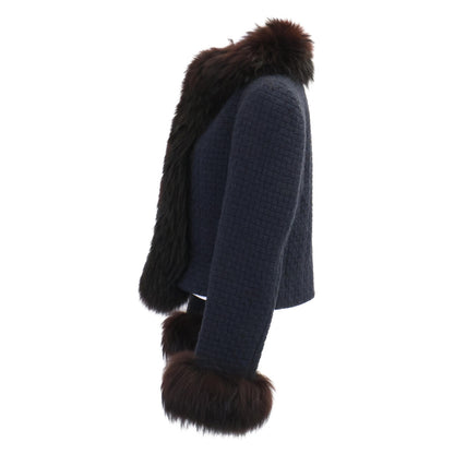 CHANEL シャネル 00A P16217V08854 トリミングフォックスファー ツイード ジャケット＆スカート スーツ セットアップ 40/40