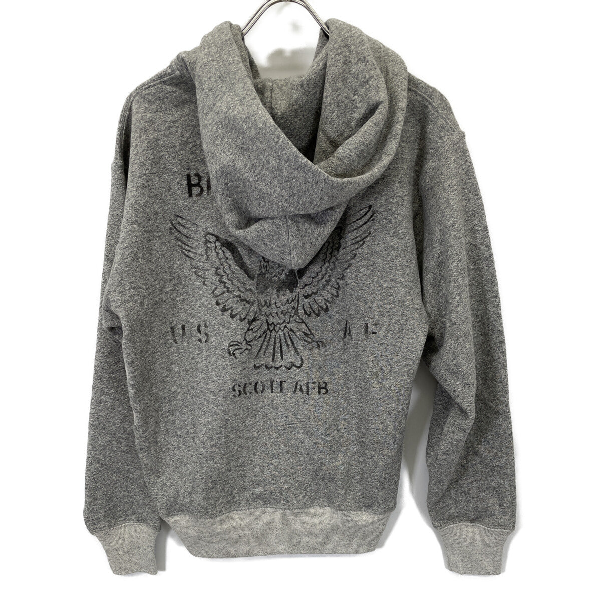 AVIREX アヴィレックス 25AW 783-5231008 ｸﾞﾚｰ ｳﾞｨﾝﾃｰｼﾞ ｼﾞｯﾌﾟｱｯﾌﾟ ﾌｰﾃﾞｨ トップス M