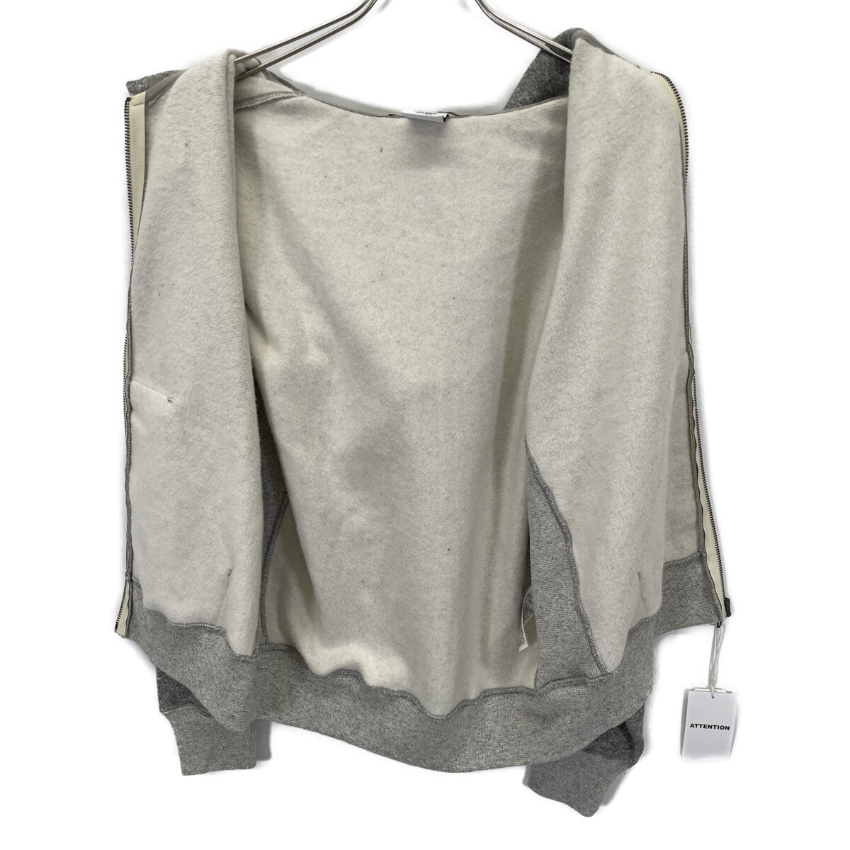 AVIREX アヴィレックス 25AW 783-5231008 ｸﾞﾚｰ ｳﾞｨﾝﾃｰｼﾞ ｼﾞｯﾌﾟｱｯﾌﾟ ﾌｰﾃﾞｨ トップス M