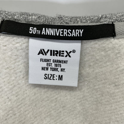 AVIREX アヴィレックス 25AW 783-5231008 ｸﾞﾚｰ ｳﾞｨﾝﾃｰｼﾞ ｼﾞｯﾌﾟｱｯﾌﾟ ﾌｰﾃﾞｨ トップス M