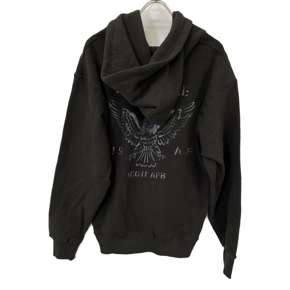 AVIREX アヴィレックス 25AW 783-5231008 ﾌﾞﾗｯｸ ｳﾞｨﾝﾃｰｼﾞ ｼﾞｯﾌﾟｱｯﾌﾟ ﾌｰﾃﾞｨ トップス XL