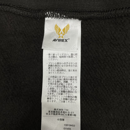 AVIREX アヴィレックス 25AW 783-5231008 ﾌﾞﾗｯｸ ｳﾞｨﾝﾃｰｼﾞ ｼﾞｯﾌﾟｱｯﾌﾟ ﾌｰﾃﾞｨ トップス XL