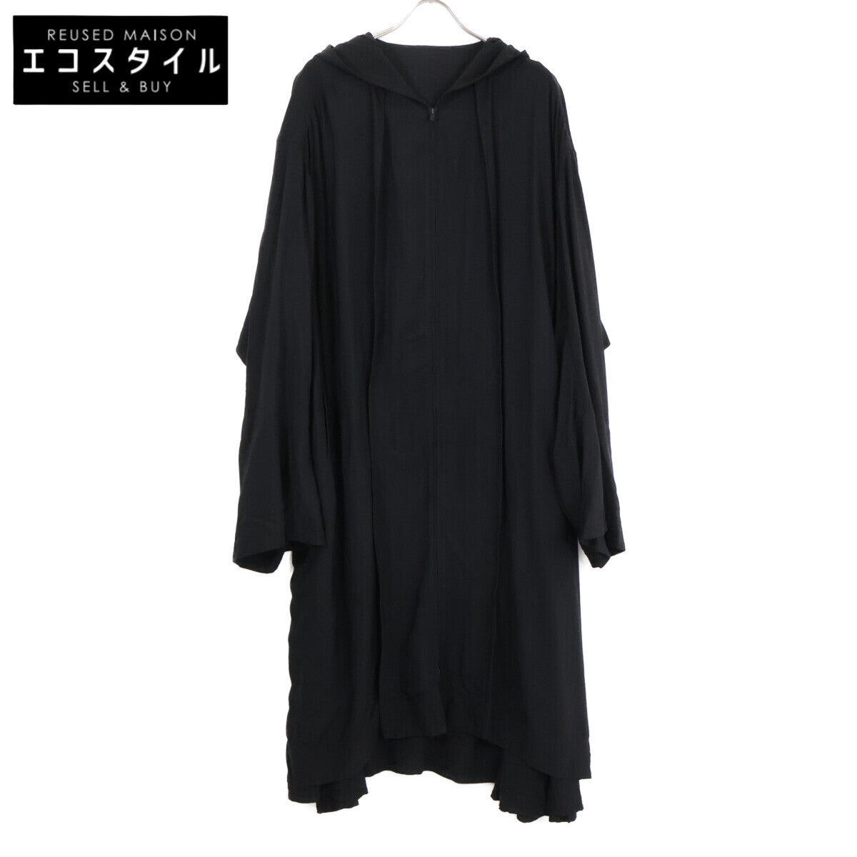 Yohji Yamamoto ヨウジヤマモト 【22AW】FE-D62-200 TWILL PLACKET PLUSH DRESS ジップアップ フーディ ワンピース 2